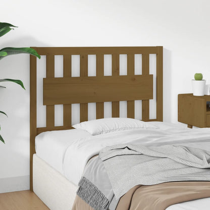 Bed Headboard Honey Brown 105.5x4x100 cm Solid Wood Pine