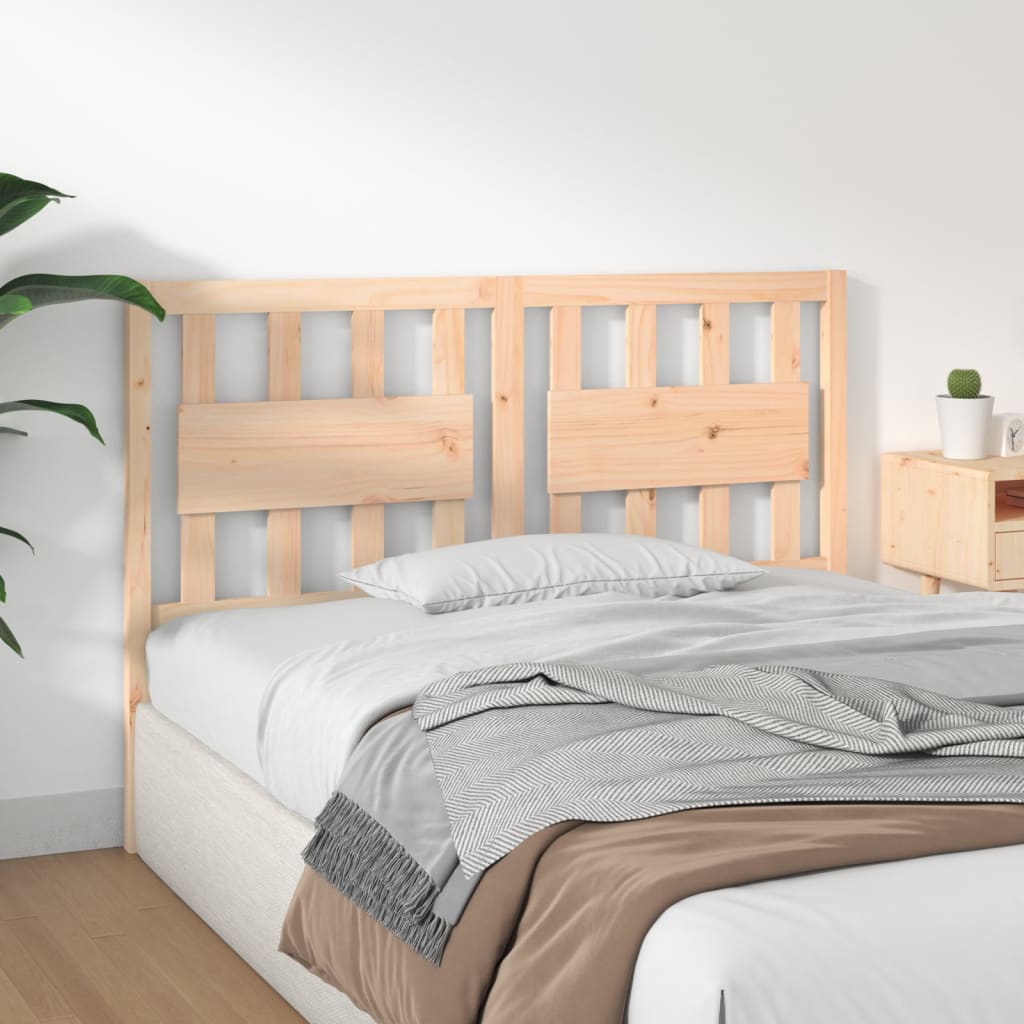 Bed Headboard 125.5x4x100 cm Solid Wood Pine