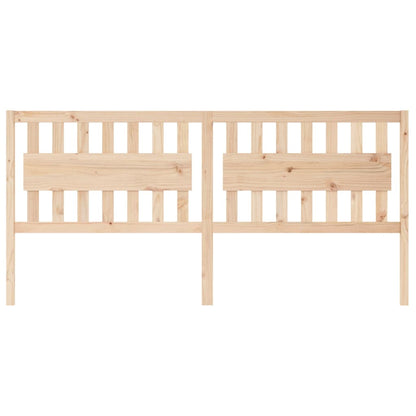 Bed Headboard 205.5x4x100 cm Solid Wood Pine