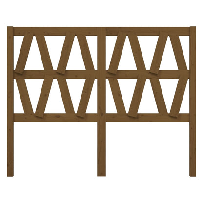 Bed Headboard Honey Brown 126x4x100 cm Solid Wood Pine