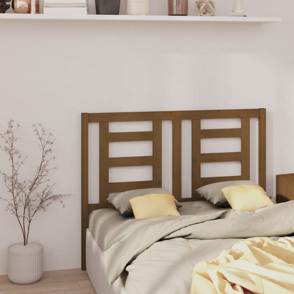 Bed Headboard Honey Brown 126x4x100 cm Solid Wood Pine