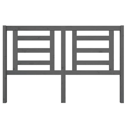 Bed Headboard Grey 156x4x100 cm Solid Pine Wood