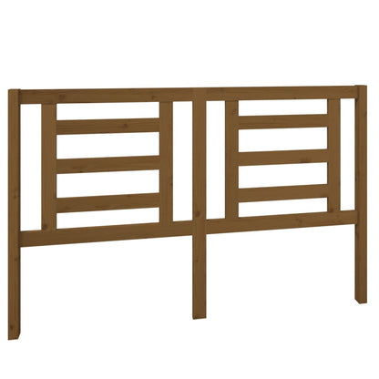 Bed Headboard Honey Brown 156x4x100 cm Solid Pine Wood