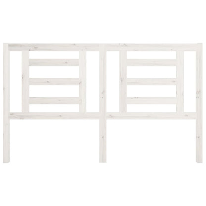 Bed Headboard White 166x4x100 cm Solid Pine Wood