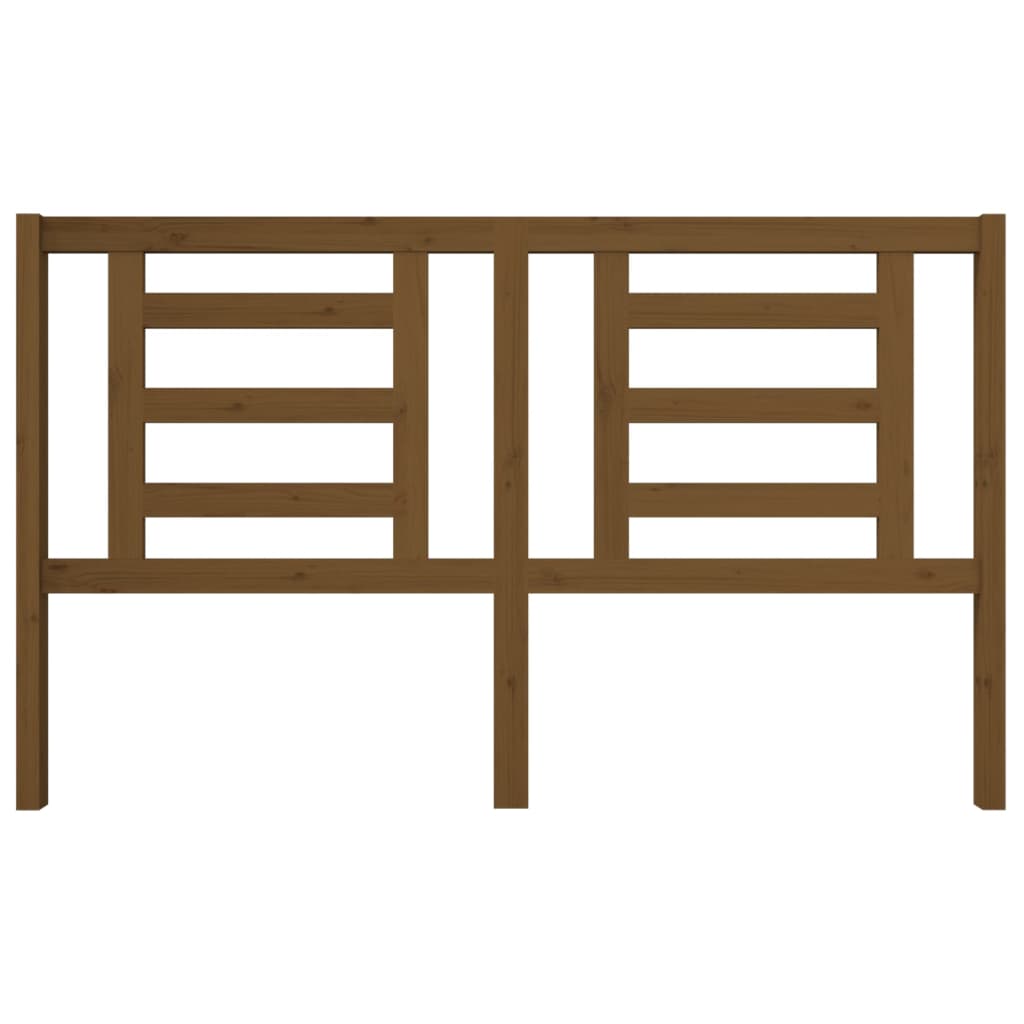 Bed Headboard Honey Brown 166x4x100 cm Solid Pine Wood