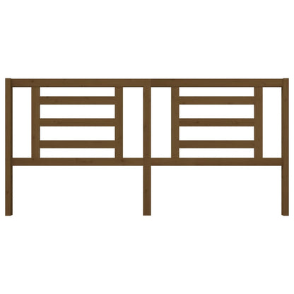 Bed Headboard Honey Brown 206x4x100 cm Solid Pine Wood