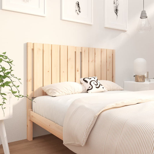 Bed Headboard 125.5x4x100 cm Solid Wood Pine