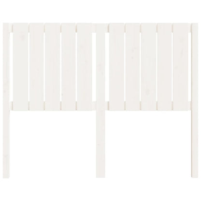 Bed Headboard White 125.5x4x100 cm Solid Wood Pine