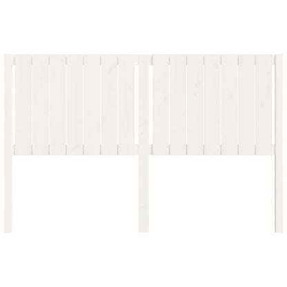 Bed Headboard White 165.5x4x100 cm Solid Wood Pine