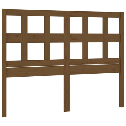 Bed Headboard Honey Brown 125.5x4x100 cm Solid Wood Pine