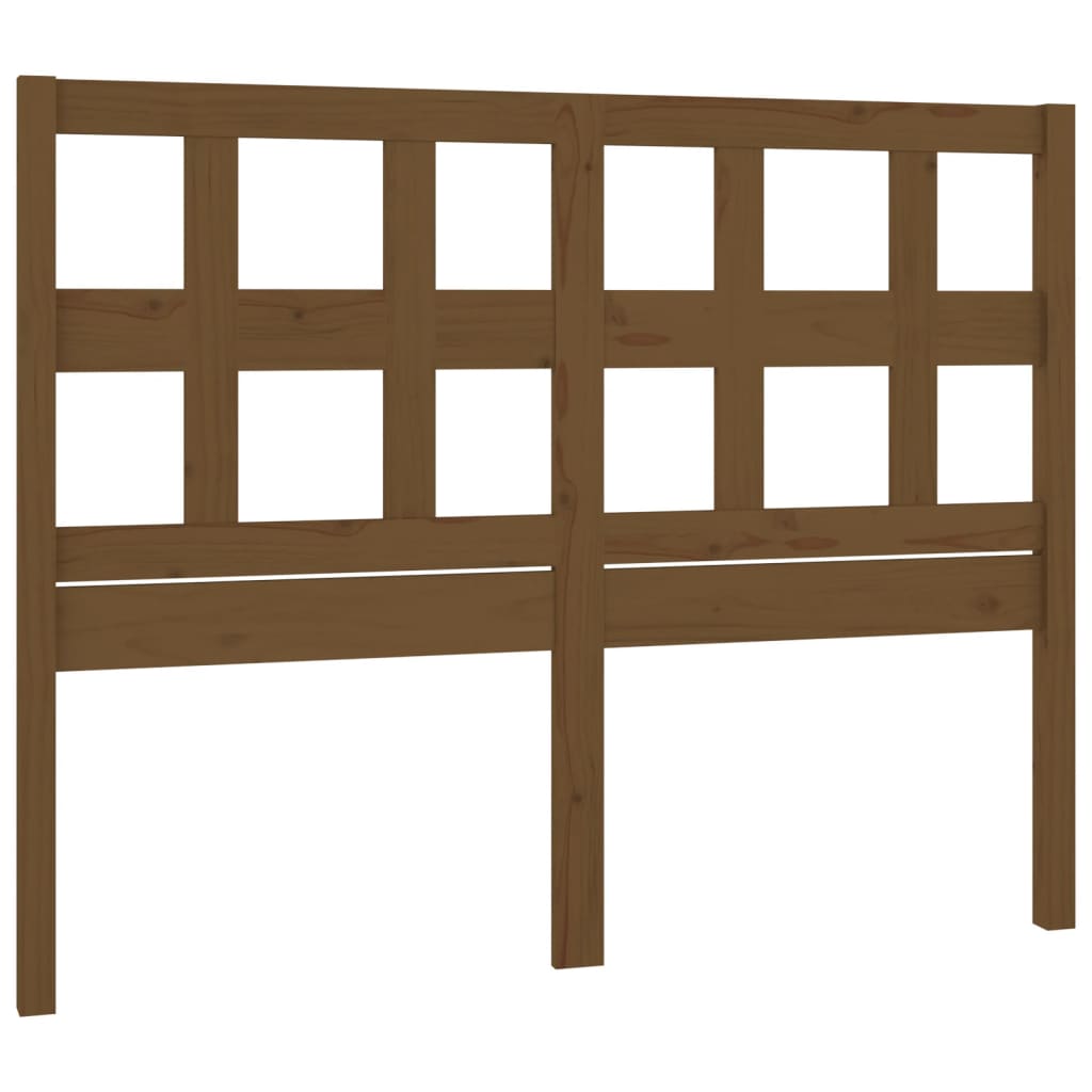 Bed Headboard Honey Brown 145.5x4x100 cm Solid Wood Pine