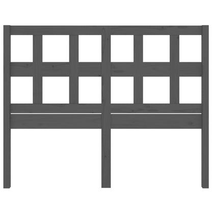 Bed Headboard Grey 165.5x4x100 cm Solid Wood Pine