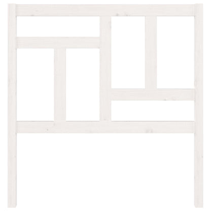 Bed Headboard White 95.5x4x100 cm Solid Wood Pine