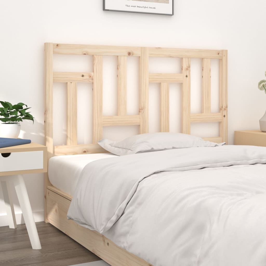 Bed Headboard 205.5x4x100 cm Solid Wood Pine