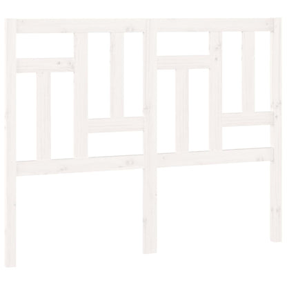 Bed Headboard White 205.5x4x100 cm Solid Wood Pine