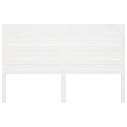 Bed Headboard White 206x4x100 cm Solid Wood Pine