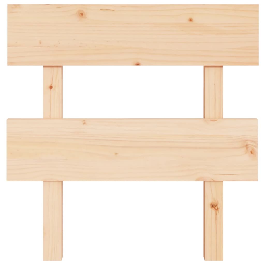 Bed Headboard 78.5x3x81 cm Solid Wood Pine
