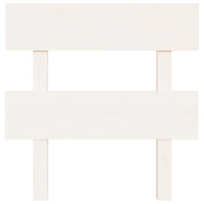 Bed Headboard White 103.5x3x81 cm Solid Wood Pine