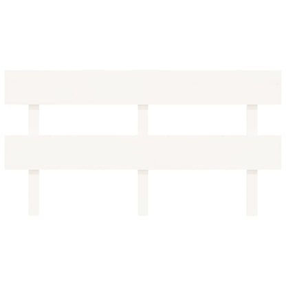 Bed Headboard White 164x3x81 cm Solid Wood Pine