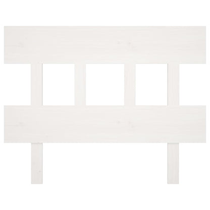 Bed Headboard White 103.5x3x81 cm Solid Wood Pine