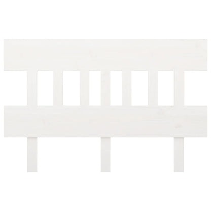 Bed Headboard White 163.5x3x81 cm Solid Wood Pine