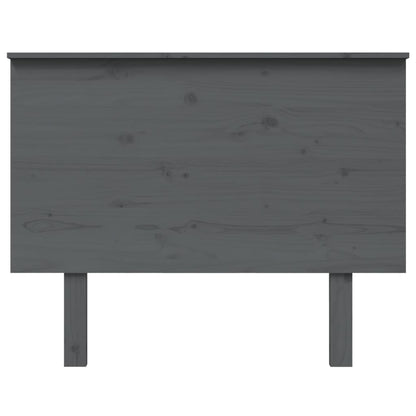 Bed Headboard Grey 104x6x82.5 cm Solid Wood Pine