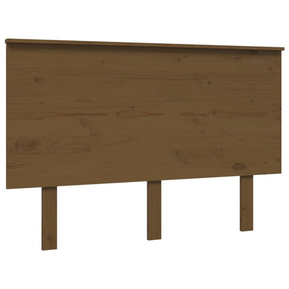 Bed Headboard Honey Brown 124x6x82.5 cm Solid Wood Pine