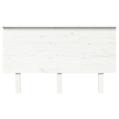 Bed Headboard White 139x6x82.5 cm Solid Wood Pine