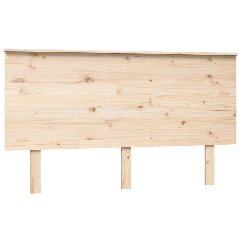 Bed Headboard 144x6x82.5 cm Solid Wood Pine