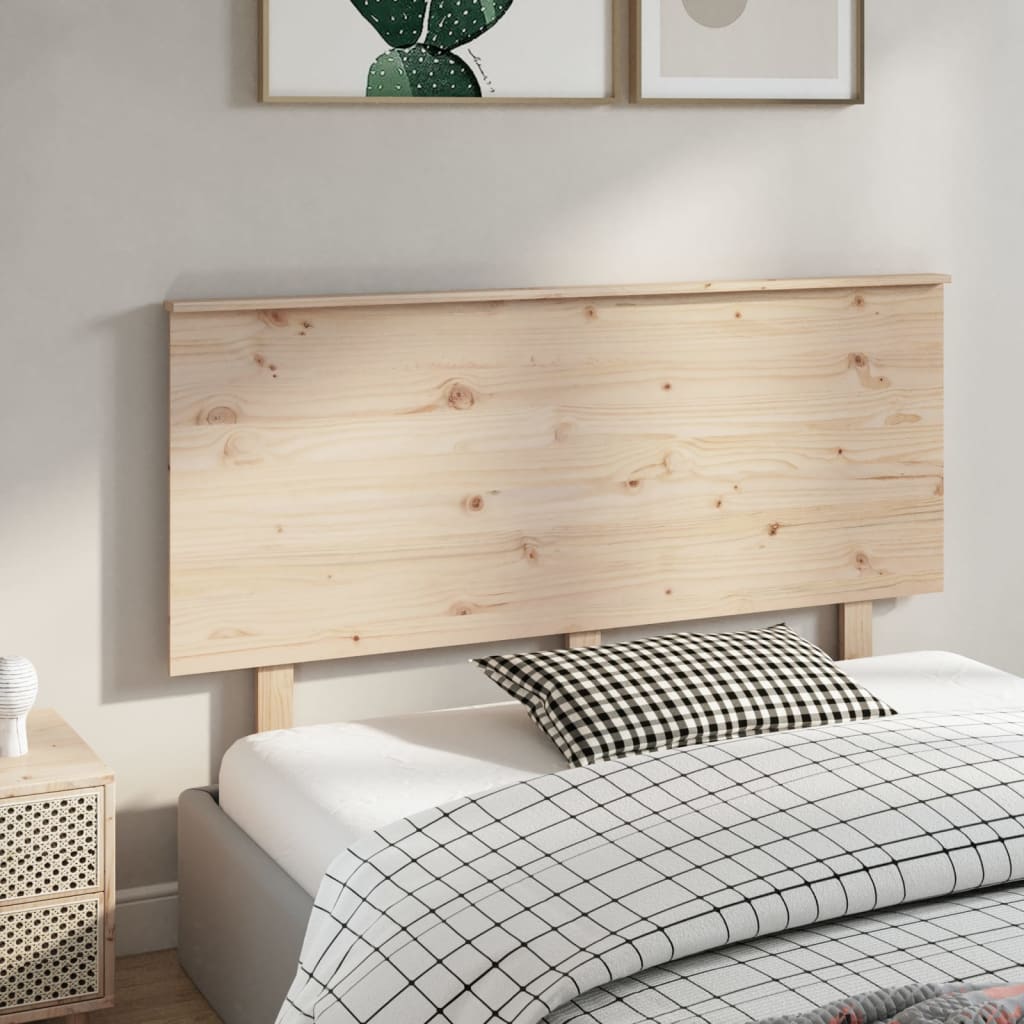 Bed Headboard 144x6x82.5 cm Solid Wood Pine