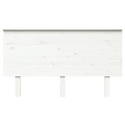 Bed Headboard White 144x6x82.5 cm Solid Wood Pine