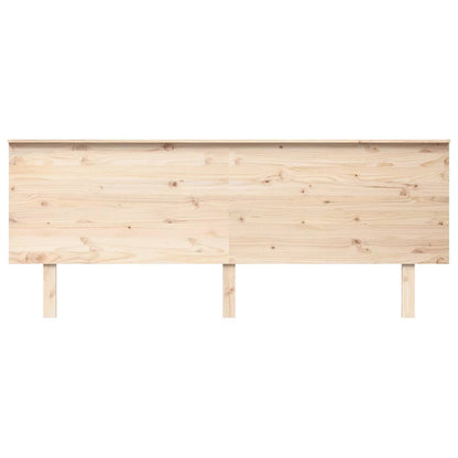 Bed Headboard 204x6x82.5 cm Solid Wood Pine