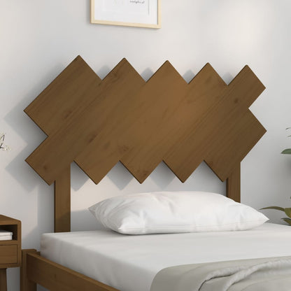 Bed Headboard Honey Brown 104x3x80.5 cm Solid Wood Pine