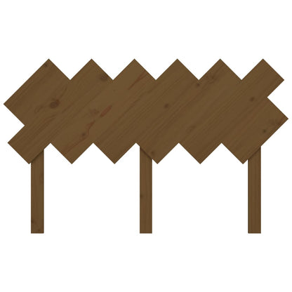 Bed Headboard Honey Brown 132x3x81 cm Solid Wood Pine