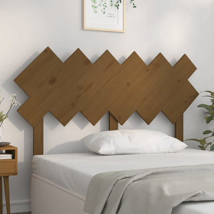 Bed Headboard Honey Brown 132x3x81 cm Solid Wood Pine