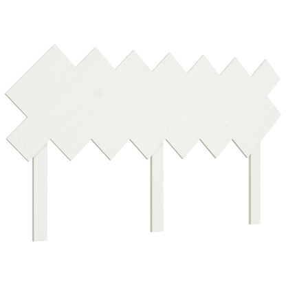 Bed Headboard White 151.5x3x81 cm Solid Wood Pine