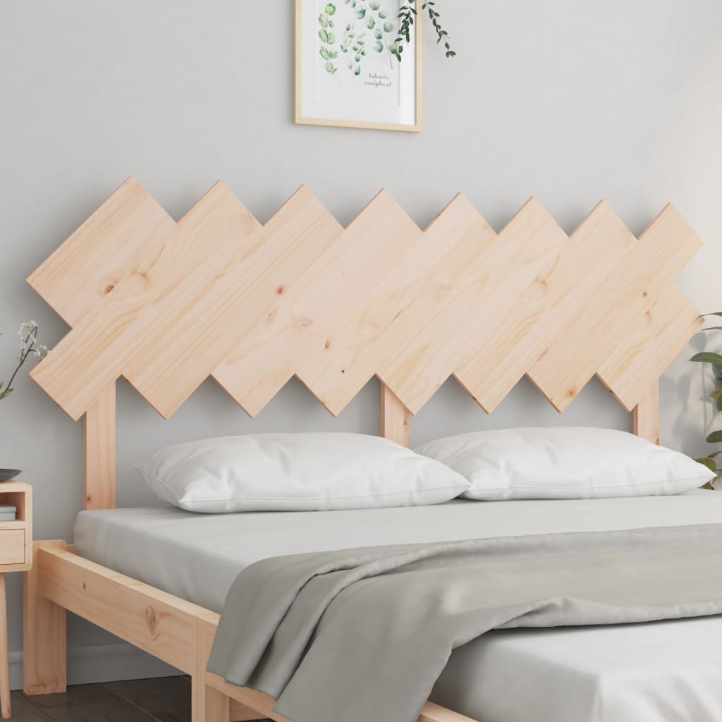 Bed Headboard 159.5x3x80.5 cm Solid Wood Pine