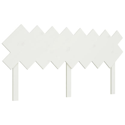 Bed Headboard White 159.5x3x80.5 cm Solid Wood Pine