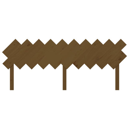 Bed Headboard Honey Brown 196x3x80.5 cm Solid Wood Pine