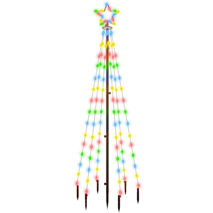 Christmas Tree with Spike Colourful 108 LEDs 180 cm