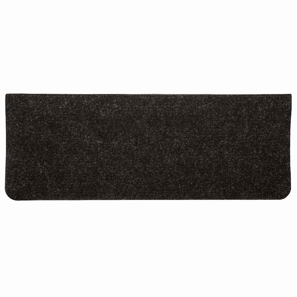 Stair Mats Self-adhesive 15 pcs 65x24.5x3.5 cm Anthracite