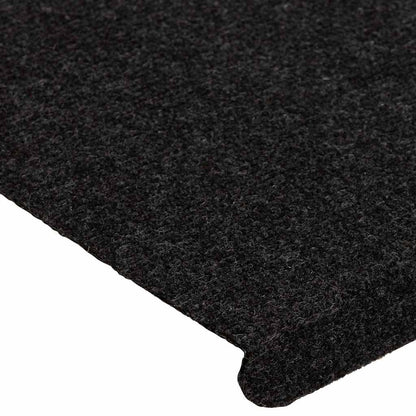 Stair Mats Self-adhesive 15 pcs 65x24.5x3.5 cm Black
