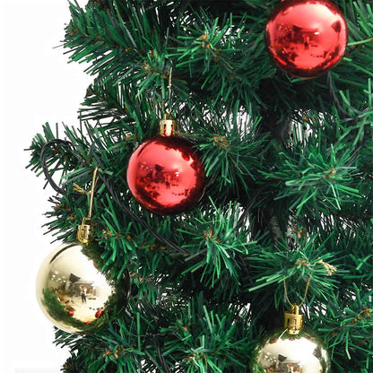 Christmas Cactus with Stand and LED Green 180 cm PVC