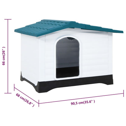 Dog House Blue 90.5x68x66 cm Polypropylene