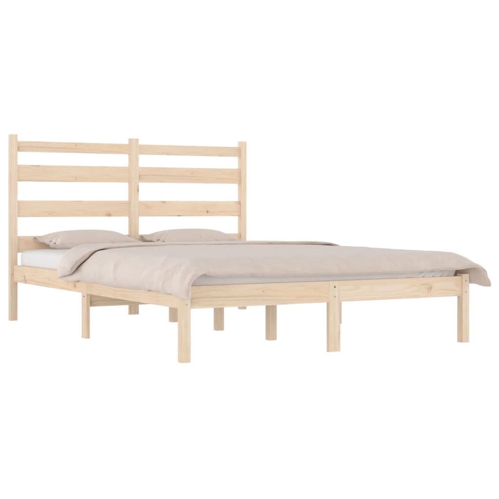 Bed Frame without Mattress Solid Wood 160x200 cm