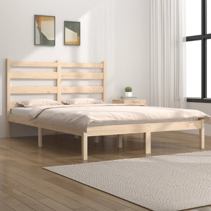 Bed Frame without Mattress Solid Wood 160x200 cm
