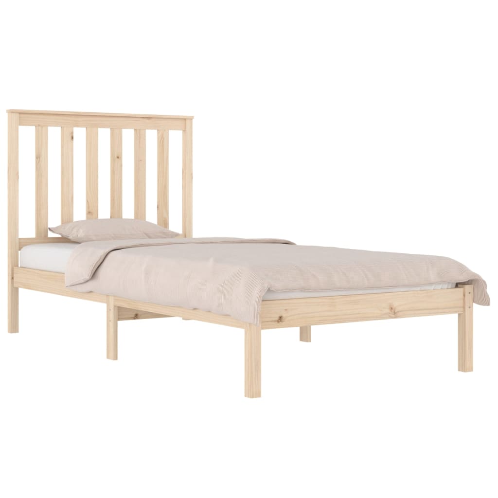 Bed Frame without Mattress Solid Wood Small Single