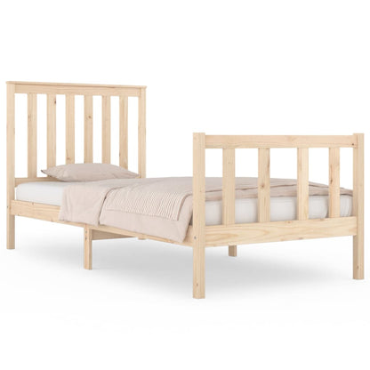 Bed Frame without Mattress Solid Wood Small Single