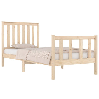 Bed Frame without Mattress Solid Wood Small Single