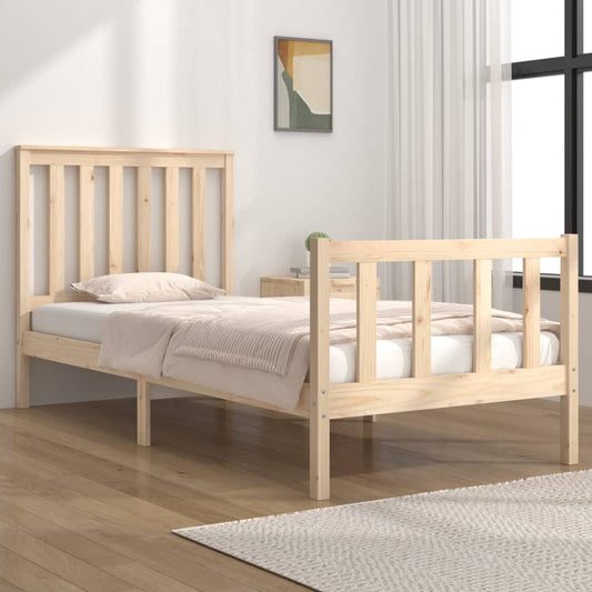 Bed Frame without Mattress Solid Wood Small Single